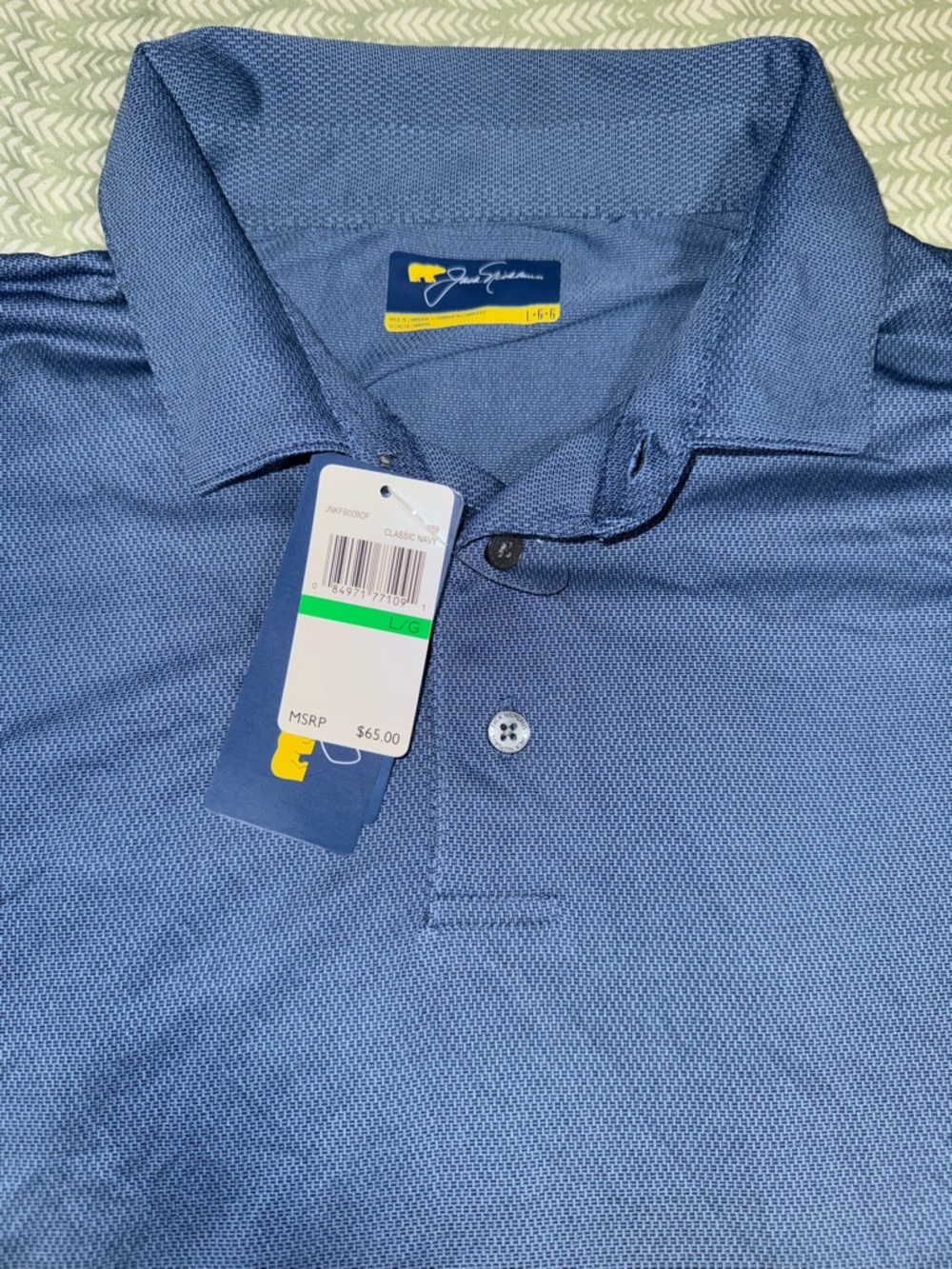 Men's Performance Polo in Navy - Lightweight & Breathable large - Picture 3 of 3